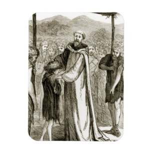 Magnet Flexible St Le Columba bénit un garçon sauvage, 'du Th de