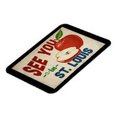 Magnet Flexible St. Louis Missouri Apple - Vintage voyage (Côté Gauche)