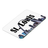 Magnet Flexible St. Louis Missouri Skyline avec St. Louis dans le  (Côté Gauche)
