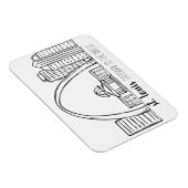 Magnet Flexible St. Louis Skyline (Côté Droit)
