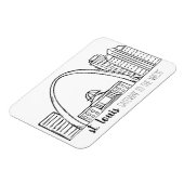 Magnet Flexible St. Louis Skyline (Côté Gauche)