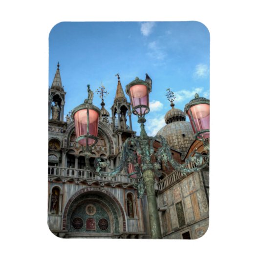 Magnet Flexible St. Marks and Lamp, Venice, Italy (Vertical)