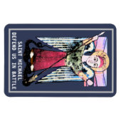Magnet Flexible St Michael nous défendons  (Horizontal)