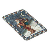 MAGNET FLEXIBLE ST. NICK DANS LA COUVERTURE TEDDY BEAR, NOËL TEDDI (Côté Droit)