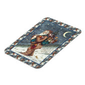 MAGNET FLEXIBLE ST. NICK DANS LA COUVERTURE TEDDY BEAR, NOËL TEDDI (Côté Gauche)