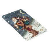 MAGNET FLEXIBLE ST. NICK DANS LA COUVERTURE TEDDY BEAR, NOËL TEDDI (Côté Droit)