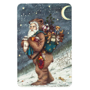 MAGNET FLEXIBLE ST. NICK DANS LA COUVERTURE TEDDY BEAR, NOËL TEDDI