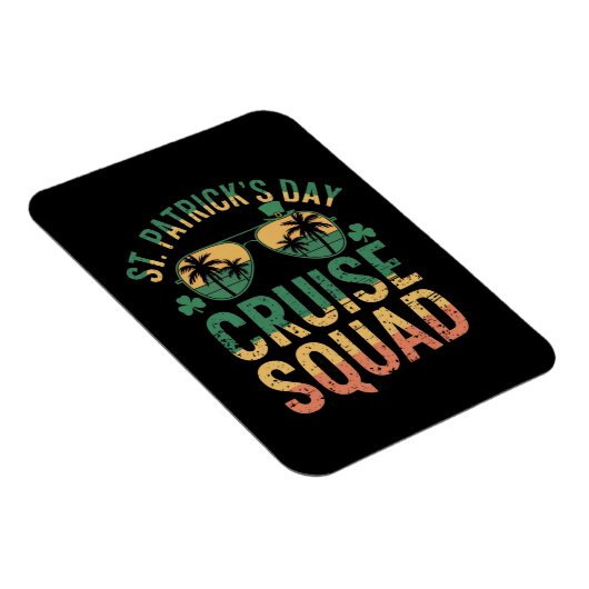 Magnet Flexible St Patrick's Day Cruise Squad Amusant Famille Matc (Côté Droit)