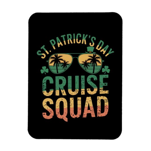 Magnet Flexible St Patrick's Day Cruise Squad Amusant Famille Matc (Vertical)