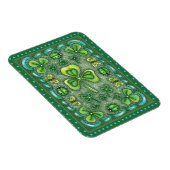 MAGNET FLEXIBLE ST. PATRICK'S DAY FOLK ART SHAMROCKS N'LADYBUGS (Côté Droit)