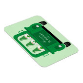 Magnet Flexible St Patrick's Day Gnomes dans un camion (Côté Droit)