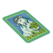MAGNET FLEXIBLE ST. PATRICK'S DAY IRISH EWE, SHEEP & SHAMROCK (Côté Droit)