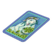 MAGNET FLEXIBLE ST. PATRICK'S DAY IRISH EWE, SHEEP & SHAMROCK (Côté Gauche)