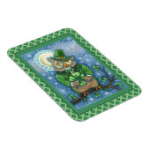MAGNET FLEXIBLE ST. PATRICK'S DAY OWL, 4 HORLOGE LEPRECHAUN (Côté Droit)
