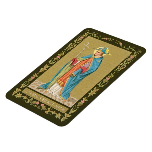 Magnet Flexible St. Thomas Becket avec épée en mitre (P 005) (Côté Gauche)