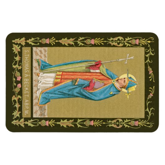 Magnet Flexible St. Thomas Becket avec épée en mitre (P 005) (Horizontal)