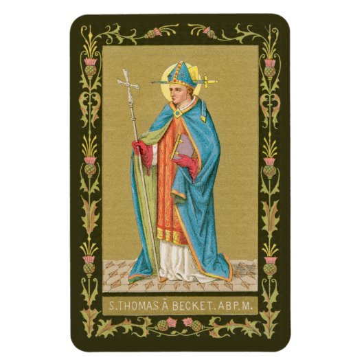 Magnet Flexible St. Thomas Becket avec épée en mitre (P 005) (Vertical)