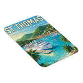 Magnet Flexible St. Thomas Îles Vierges américaines (Côté Droit)