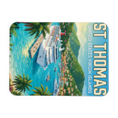 Magnet Flexible St. Thomas Îles Vierges américaines (Horizontal)