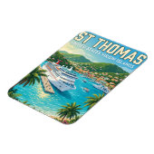 Magnet Flexible St. Thomas Îles Vierges américaines (Côté Gauche)