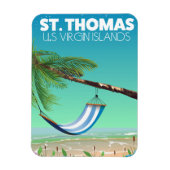 Magnet Flexible St Thomas Îles Vierges américaines. (Vertical)