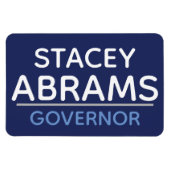 Magnet Flexible Stacey Abrams pour aimant automobile GA GOVERNOR : (Horizontal)