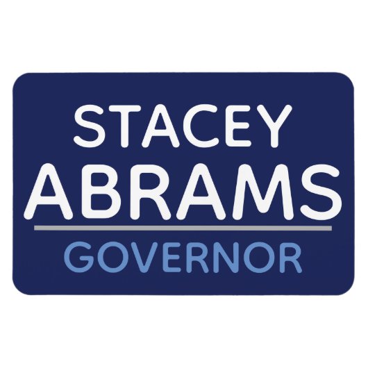 Magnet Flexible Stacey Abrams pour aimant automobile GA GOVERNOR : (Horizontal)