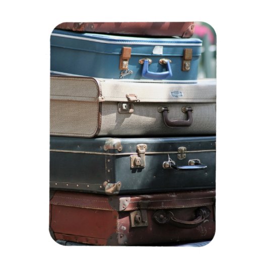 Magnet Flexible Stack of Vintage Suitcases (Vertical)