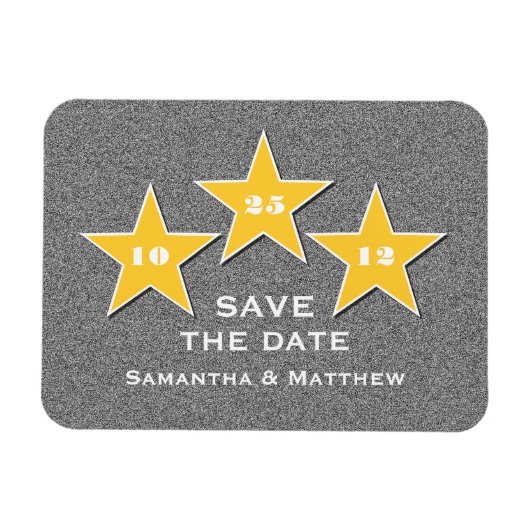 Magnet Flexible Star Trio Premium Enregistrer l'aimant de date, Ja (Horizontal)