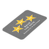 Magnet Flexible Star Trio Premium Enregistrer l'aimant de date, Ja (Côté Gauche)
