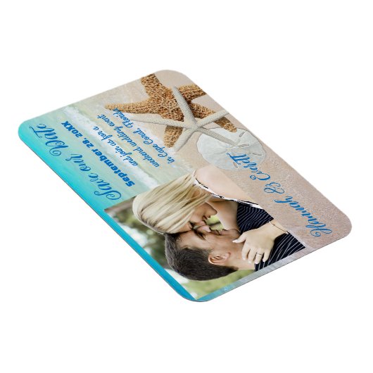 Magnet Flexible Starfish Ocean Beach Photo magnétique Enregistrer  (Côté Droit)