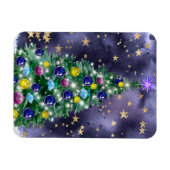 Magnet Flexible Starry Night Christmas Tree (Horizontal)