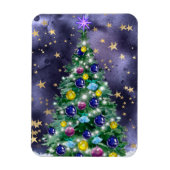 Magnet Flexible Starry Night Christmas Tree (Vertical)