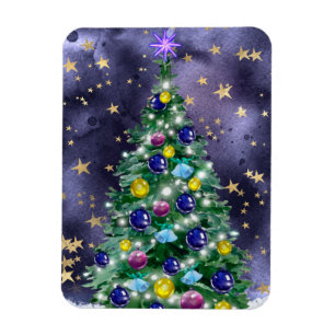 Magnet Flexible Starry Night Christmas Tree