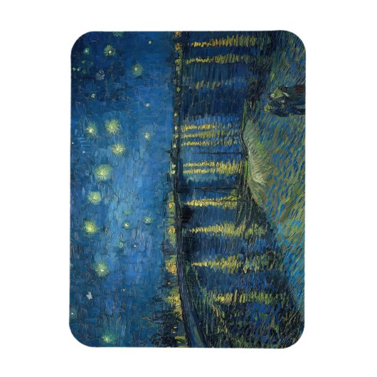 Magnet Flexible Starry Night Over the Rhone (1888) Vincent van Gog (Vertical)