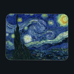 Magnet Flexible Starry Night Vincent van Gogh Art Peinture<br><div class="desc">Vincent van Gogh (Néerlandais, 1853 - 1890) Starry Night, 1889, Huile sur toile Non encadré : 73 × 92 cm (28, 7 × 36, 2 po) Ce tableau représente la vue depuis la fenêtre est de la chambre d'asile de Van Gogh à Saint-Rémy-de-Provence, il ajoute un village aménagé. Il est...</div>