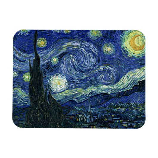 Magnet Flexible Starry Night Vincent van Gogh Art Peinture (Horizontal)