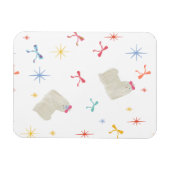 Magnet Flexible Starry Sparkle mignon voeu chiot (Horizontal)