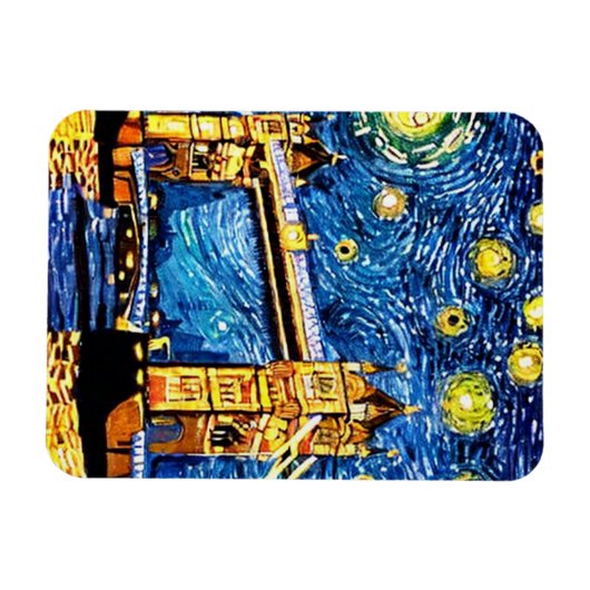 Magnet Flexible Starry Starry Night Londres Angleterre (Horizontal)