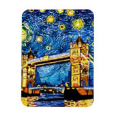 Magnet Flexible Starry Starry Night Londres Angleterre (Vertical)