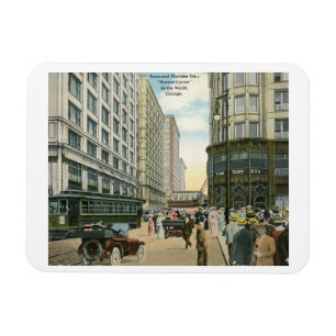 Magnet Flexible State and Madison Streets, Chicago 1916 Vintage