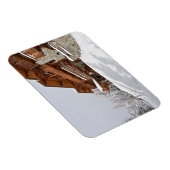Magnet Flexible Station de ski chalet magnétique photo rectangulai (Côté Droit)