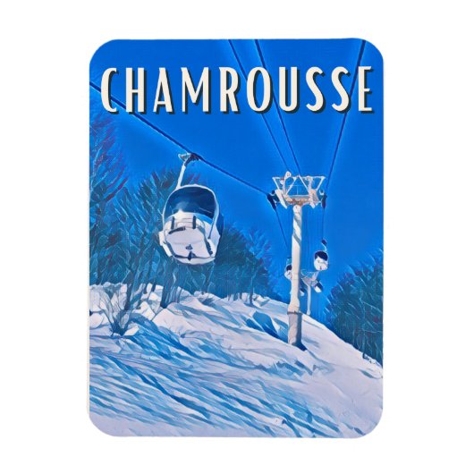 Magnet Flexible Station de ski de Chamrousse (Vertical)
