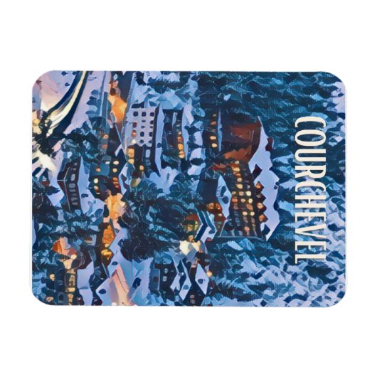 Magnet Flexible Station de ski de Courchevel (Horizontal)