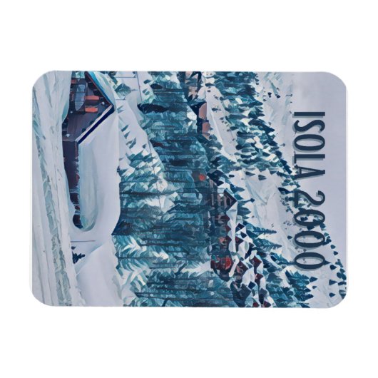 Magnet Flexible Station de ski Isola 2000 (Horizontal)