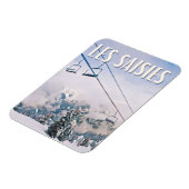 Magnet Flexible Station de ski Les Saisies (Côté Gauche)