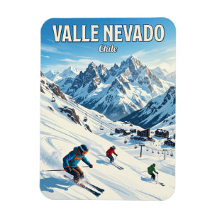 Magnet Flexible Station de ski Valle Nevado Chili