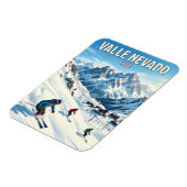 Magnet Flexible Station de ski Valle Nevado Chili (Côté Gauche)