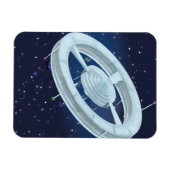 Magnet Flexible Station spatiale (Horizontal)