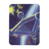 Magnet Flexible Station spatiale en orbite de science-fiction vint (Vertical)